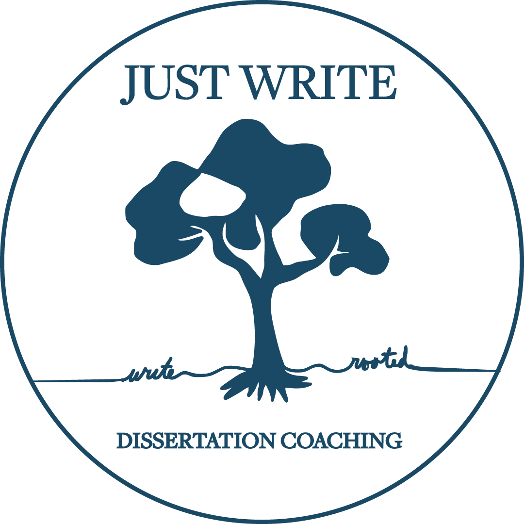 Just Write Dissertation Coaching logo